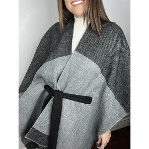 World Market Kimono Poncho Wrap Gray/ One Size